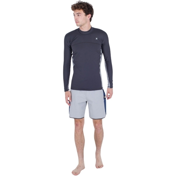Hurley Hommes Channel Crossing Paddle Series Gilet Lycra à Manches Longues MAT0001050 - Dark Stone Grey